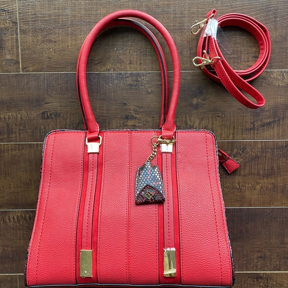 Red Call it Spring Satchel Bag - Picture 1 of 9